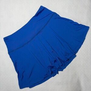 Santiny Womens Royal Blue Tennis Skort Activewear Skirt with Pockets Size M